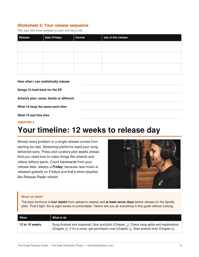 Single Release Guide page